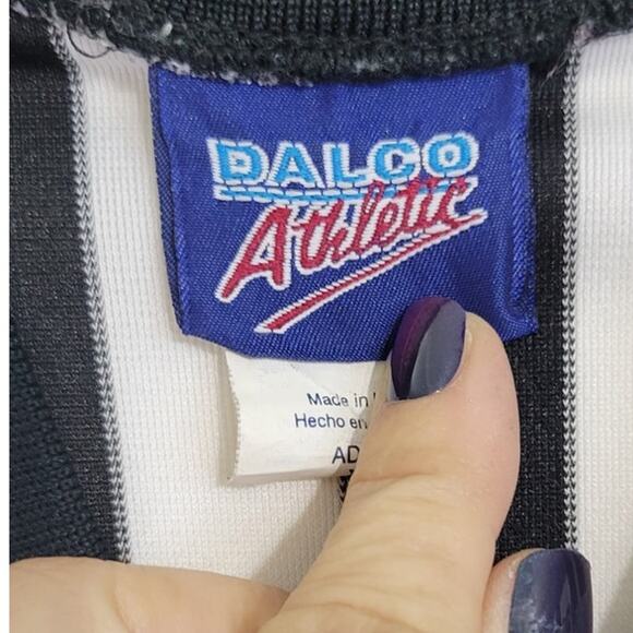 Dalco Athletic Referee Shirt V-Neck Black & White Whistle Ring X-Large Sports - Picture 6 of 6